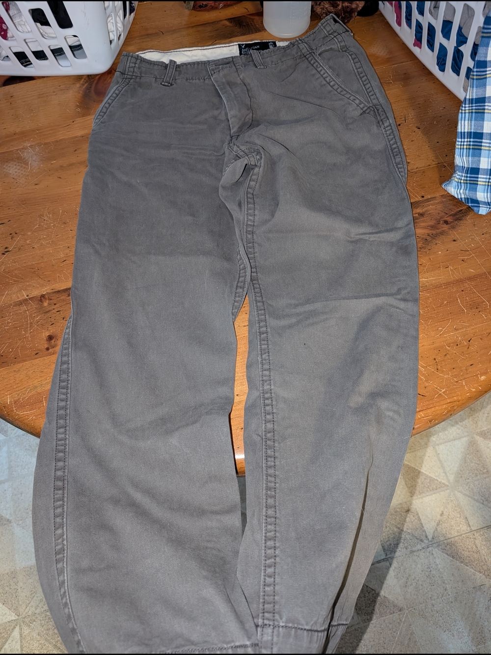 American Eagle Outfitters Navy Label with White Embroidery